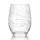 thumbnail image 1 of Copa de vino esmerilada con mapa de Richmond, VA grabado, 450 ml, 1 of 5