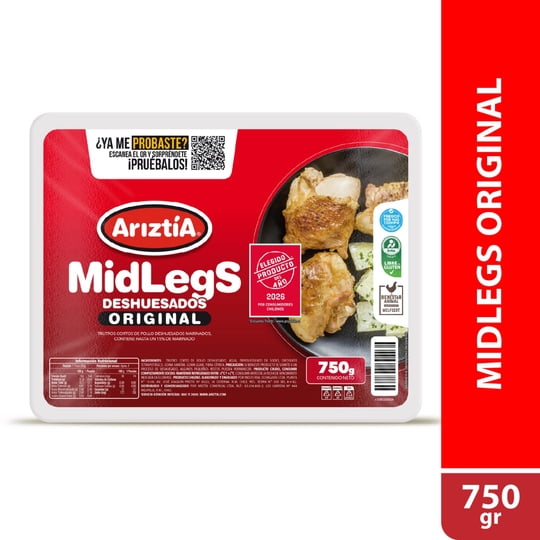 Pollo Trutro Corto Deshuesado Bandeja 750 g Ariztia