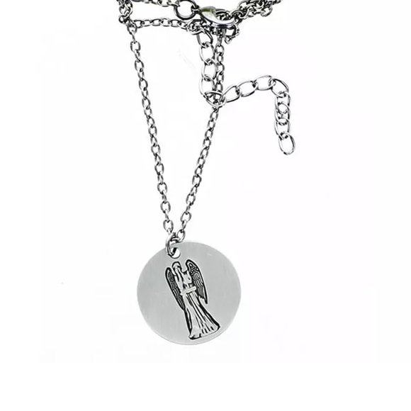 Collar con colgante de ángel llorón de Doctor Who Body Vibe