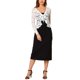 thumbnail image 2 of INSPIRE CHIC Bolero de Encaje Floral para Mujer con Dobladillo Volante, Cárdigan Recortado con Lazo Frontal, Cubierta Ligera de Verano, Blanco 3XL, 2 of 7