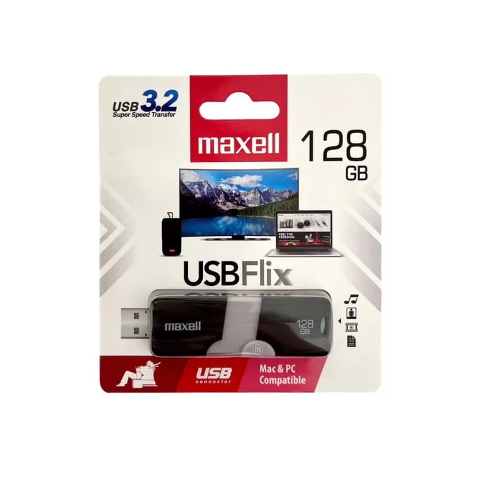 Maxell - Pendrive Usb Flix 128gb 3.2