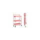 thumbnail image 2 of Carrito Plegable 3 Bandejas Rosado, 2 of 2