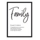 thumbnail image 1 of Cuadro Familia Texto con Marco Negro 50x40 CM, 1 of 1