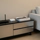 thumbnail image 5 of Rack TV Moderno Gris 2 Cajones 1 Puerta para Living 100x34x38 cm, 5 of 6
