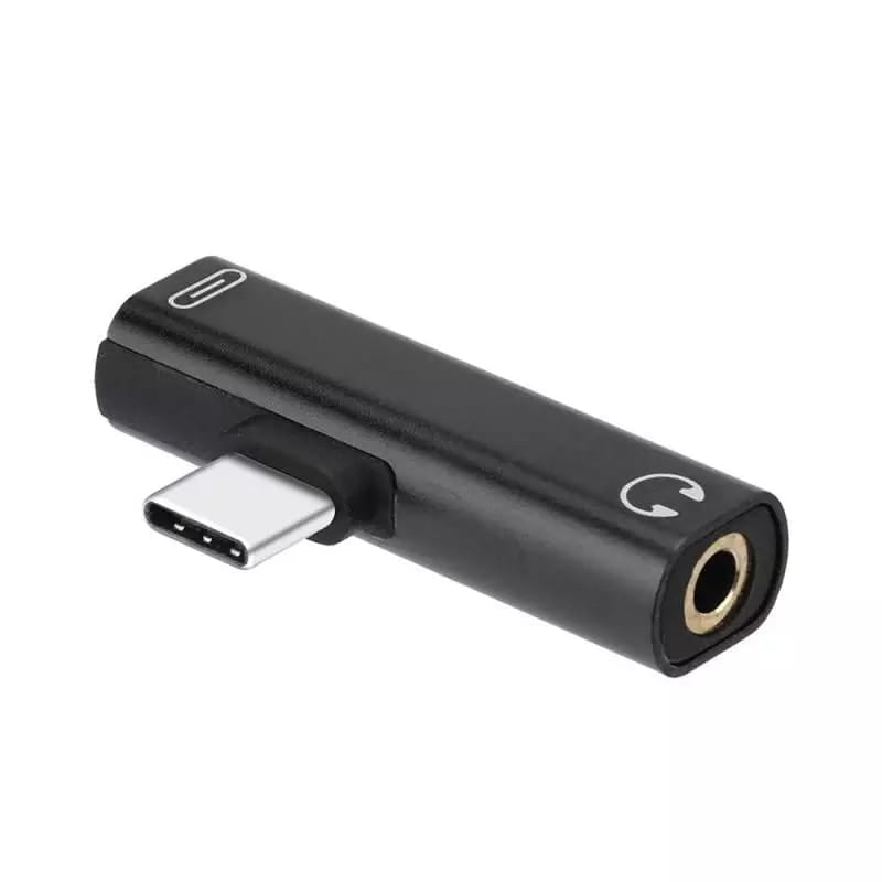 Genérico - Adaptador Usb C A Audio Jack 3.5mm Y Carga Usb C