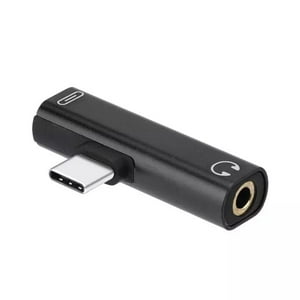 Genérico - Adaptador Usb C A Audio Jack 3.5Mm Y Carga Usb C