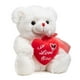 thumbnail image 2 of Peluche HollyHome - Oso de peluche «I Love You», 30 cm, color blanco, 2 of 3