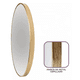thumbnail image 4 of Espejo Circular 60 Cm , Marco Metal Cepillado, Dorado, 4 of 4