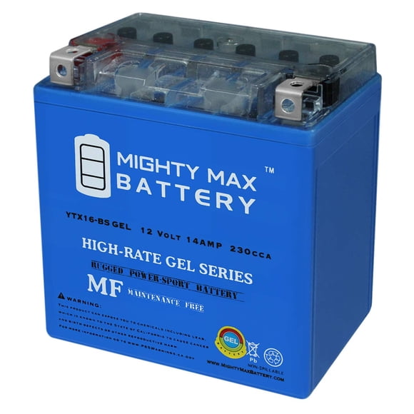 Batería para Auto Mighty Max YTX16-BS 14 Ah GEL 230 CCA