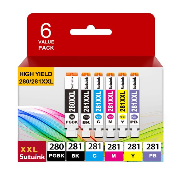 Cartucho de tinta Sutuink 280XXL 281XXL PGI-280 CLI-281 para Canon