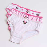 Tripack Calzón Niña Full Print Minnie Rosado Disney