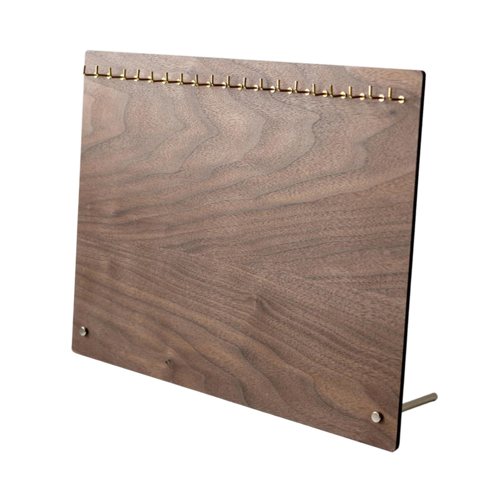 Magideal - Soporte Para Presentación De Joyería, Soporte Para Presentación De Joyería, Decoración De Madera, Soporte Ligero Para Collar Para Escritorio, Dispensa Rectángulo