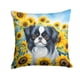 thumbnail image 1 of Cojín In Sunflowers Japanese Chin, 1 of 6