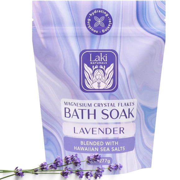 Sales de baño Laki Naturals 227 g Lavanda y sal marina