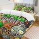 thumbnail image 1 of Plants Vs Zombies Quilt Set Thicken Soft 3 Pieces Bedding Set All Season Duvet Cove with 2 Pillowcases for Adult Women Girls Teens Home Room Decor, 1 of 5