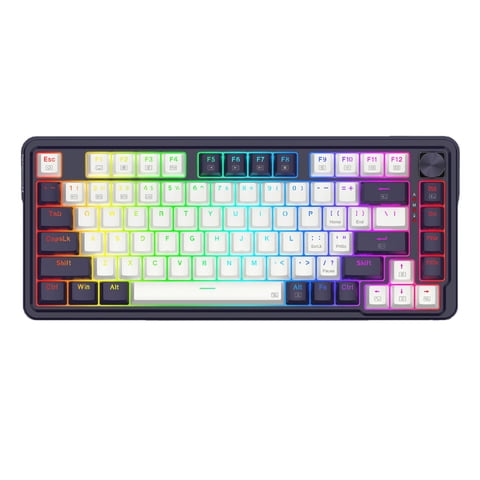 Teclado Gamer Redragon Ucal Pro Wb K673 Rgb Red Switch Español Blanco