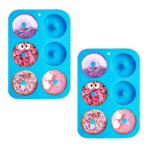 Genérico - Pack De 2 Moldes Donas De Silicona