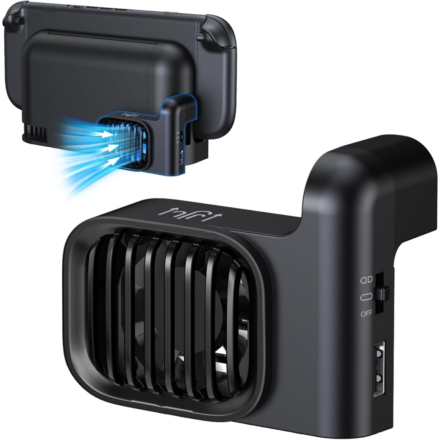Genérico - Ventilador De Refrigeración Compatible Con El Dock De Nintendo Switch 2, Con 2 Velocidades Ajustables Y Puerto Usb
