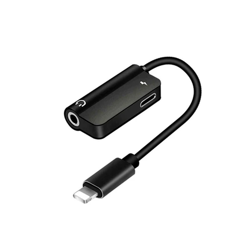 Adaptador / Divisor Lightning Para Audio 3,5Mm Y Carga Fujitel