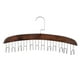 thumbnail image 3 of Soporte De Madera Para Corbatas, Chal Y Toallas Con 12 Ganchos Para Bufandas, Cinturones, Camisetas Sin Mangas, Color Marrón Oscuro, 3 of 3