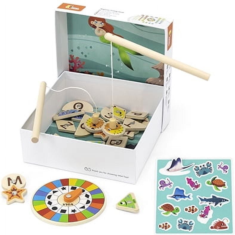 Viga - Juego De Pesca Magnética Hecho En Madera
