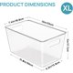 thumbnail image 2 of Vtopmart 6 Pack Clear Storage Bins, Pantry Storage Bins, 2 of 3