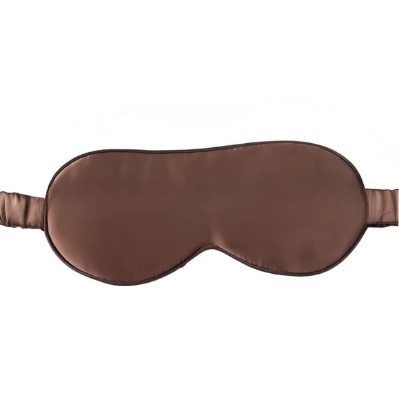 Antifaz de sueño LOHAS Home de seda 34‑54 cm color café