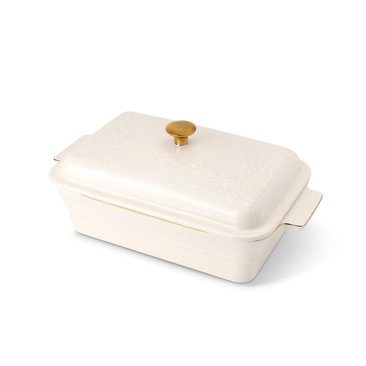Fuente Horno Thyme Table 33x23cm Tapa Embossed Blanca