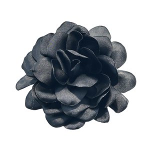 Ioensy - Broche De Flor De Tela, Broche Grande De Flor De Camelia Negra Para Vestido, Traje De Fiesta