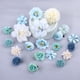 thumbnail image 1 of Paquete de 21 pinzas para el pelo con flores artificiales para bodas, novias, graduaciones, fiestas, peinados, tocados decorativos para mujeres y niños., 1 of 5