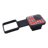 Ioensy - Gancho Genérico Para Remolque, Tapón A Prueba De Polvo, Fácil Instalación, Cubierta De Enganche De Remolque De Goma, Color Rojo