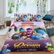 thumbnail image 2 of Dream Productions Conjunto de sábanas temático, trío de piezas, cómodo y amigable con la piel, diseño único, regalo de decoración para el hogar para familiares, amigos y fans,140cm *210cm, 2 of 6
