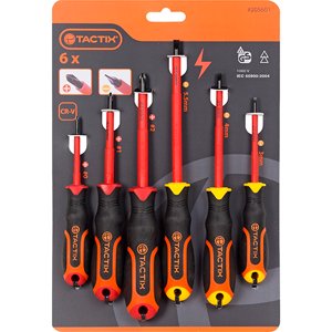 Juego De Destornilladores 1000V Tactix 6 Piezas