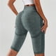 thumbnail image 2 of Short Biker Mujer Levanta Cola Push Up Jaspeado, 2 of 5