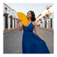 thumbnail image 2 of Abanicos Grandes Multicolores Bailes Primavera Verano Elegantes Surtidos, 2 of 5