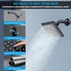 thumbnail image 5 of Set de Grifo para Ducha EMBATHER Negro Mate con Cabezas de Ducha Dobles de 25 cm, 5 of 9