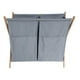 thumbnail image 3 of Cesto Doble de Ropa Torne Gris con Bolsillo, 3 of 6
