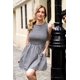 thumbnail image 1 of Vestido Corto con Volante Oli Negro negro S, 1 of 6