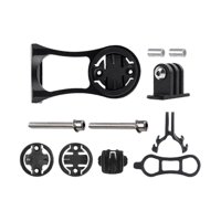 Ioensy - Adaptador De Abrazadera De Base Montado En Computadora De Bicicleta Montaje De Tapa Superior De Vástago Para Bicicletas De Carretera Negro