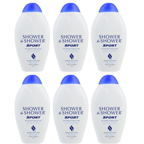 Polvo Corporal Absorbente Shower To Shower Sport 6x368g