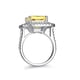 thumbnail image 3 of Anillo de Moissanita Corte Asscher de 5 Quilates Anillo de Piedra Amarilla Color D Claridad VVS1 Anillos de Boda de Diamante Anillos de Compromiso de Plata Esterlina S925 para Mujer, 3 of 7