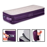 Colchón Cama Inflable Eléctrico Beiti Queen 1 Plaza Violeta