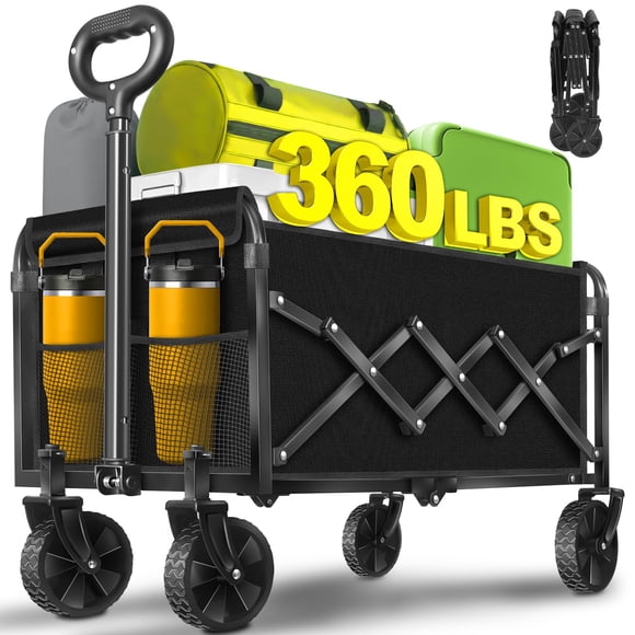 Carrito Plegable TATAANTY para 160 kg, Carro Portátil Plegable