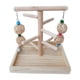 thumbnail image 5 of Soporte De Madera Para Pájaros, Gimnasio, Mesa, Loro, Juguete, Periquito, Percha De Madera Maciza, Percha Para Pájaros, 5 of 5