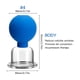 thumbnail image 1 of Facial Massage Rubber Vacuum Pulling Can, Body Cup, Face Skin Lifting Anti Wrinkle Pulling Can, Therapy Facial Medical Massage Tool, 1 of 5