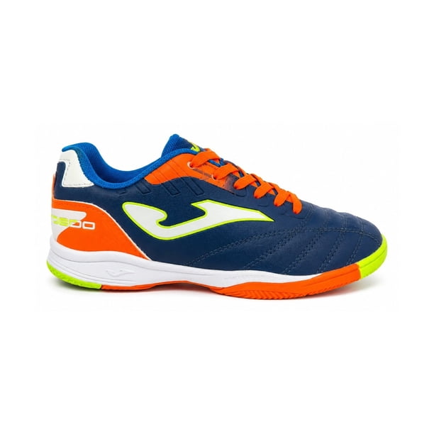 Zapatilla Joma Toledo Junior Niño Azul Marino Naranja Fútbol Sala Indoor Talla 23 CL