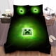 thumbnail image 1 of Minecraft Green Creeper Face Quilt Duvet Cover Set Bedding Double Queen3-Piece Bedding Set, 1 of 5