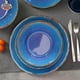 thumbnail image 5 of Set 16 Pcs Juego De Vajilla Completo Melamina Ecologico Azul Azul Esmalte Craquelado, 5 of 6
