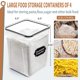 thumbnail image 2 of Contenedores de almacenamiento de alimentos PRAKI, grandes, 5,2 L, sin BPA, 4 unidades, 2 of 7