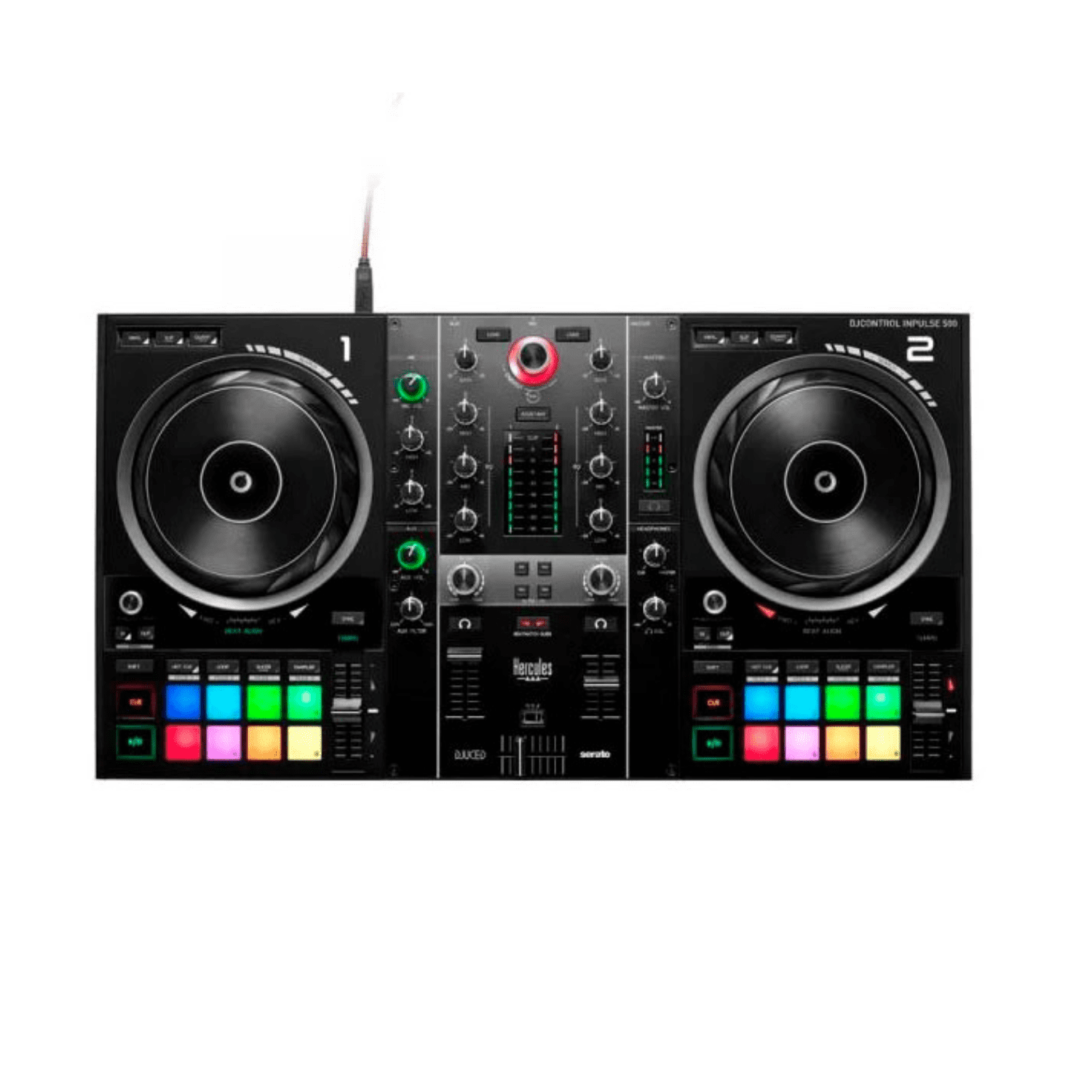 Hercules Dj - Controladora Dj Hercules Inpulse 500 Profesional Usb Con Software Dj Serato